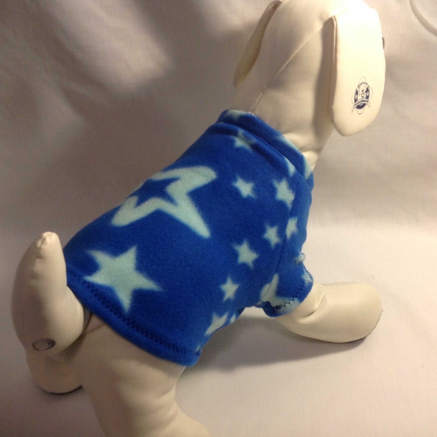 dog shirt SMALL blue with stars dog shirts fleece sweater sweatshirt puppy