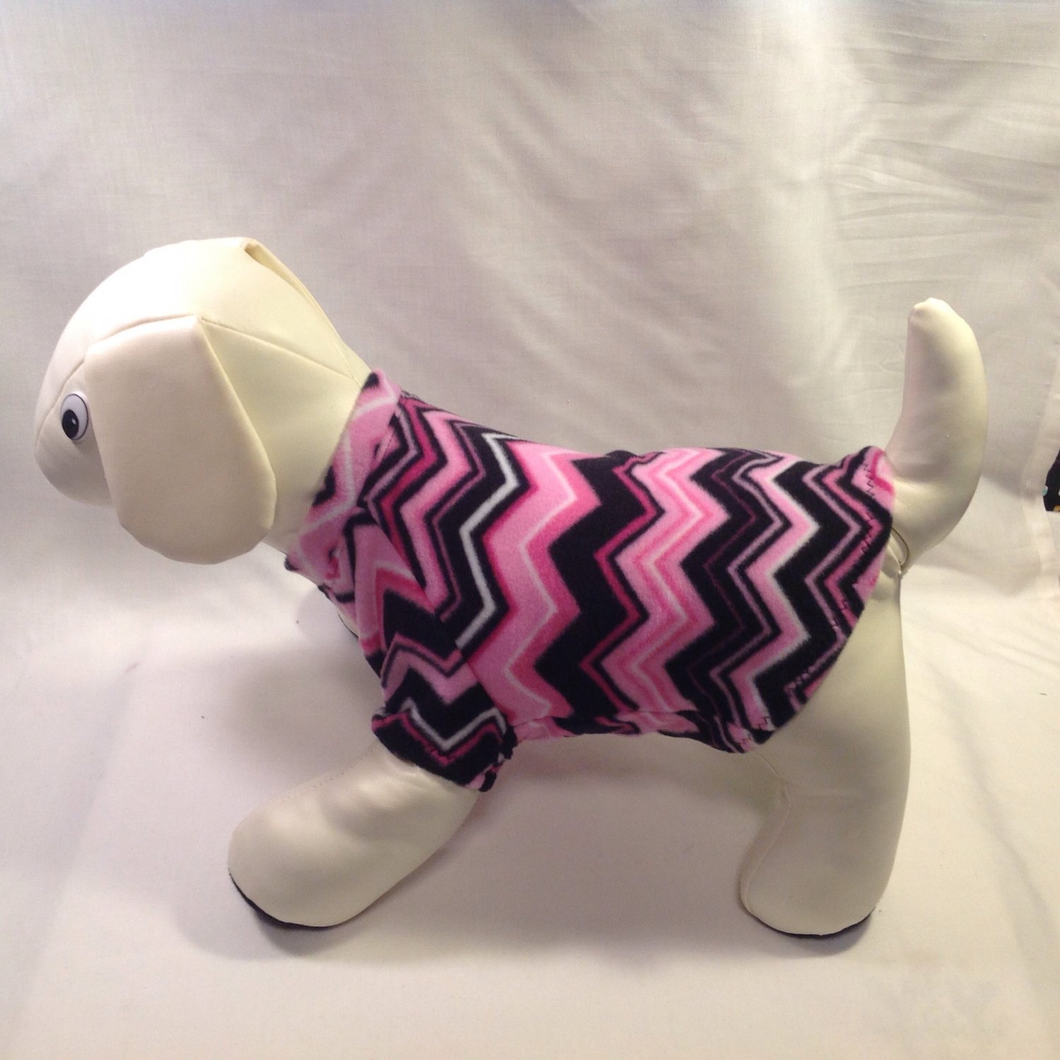 dog shirt SMALL pink chevron dog shirts fleece sweater sweatshirt puppy