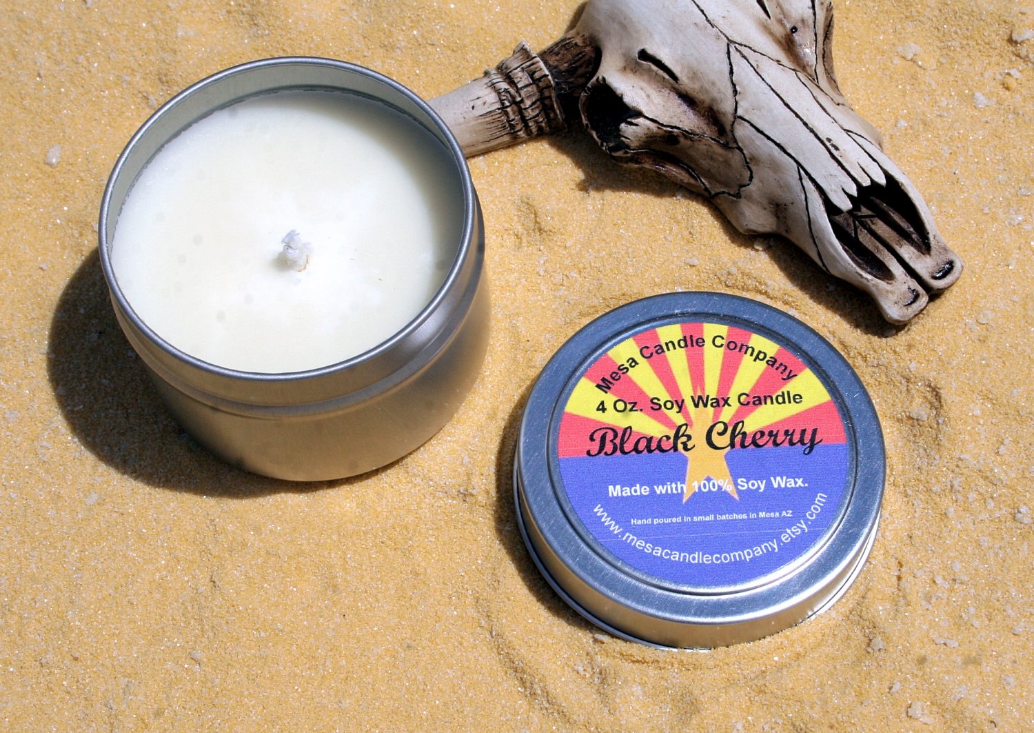 Black Cherry Scented 4 Oz. Soy Candle