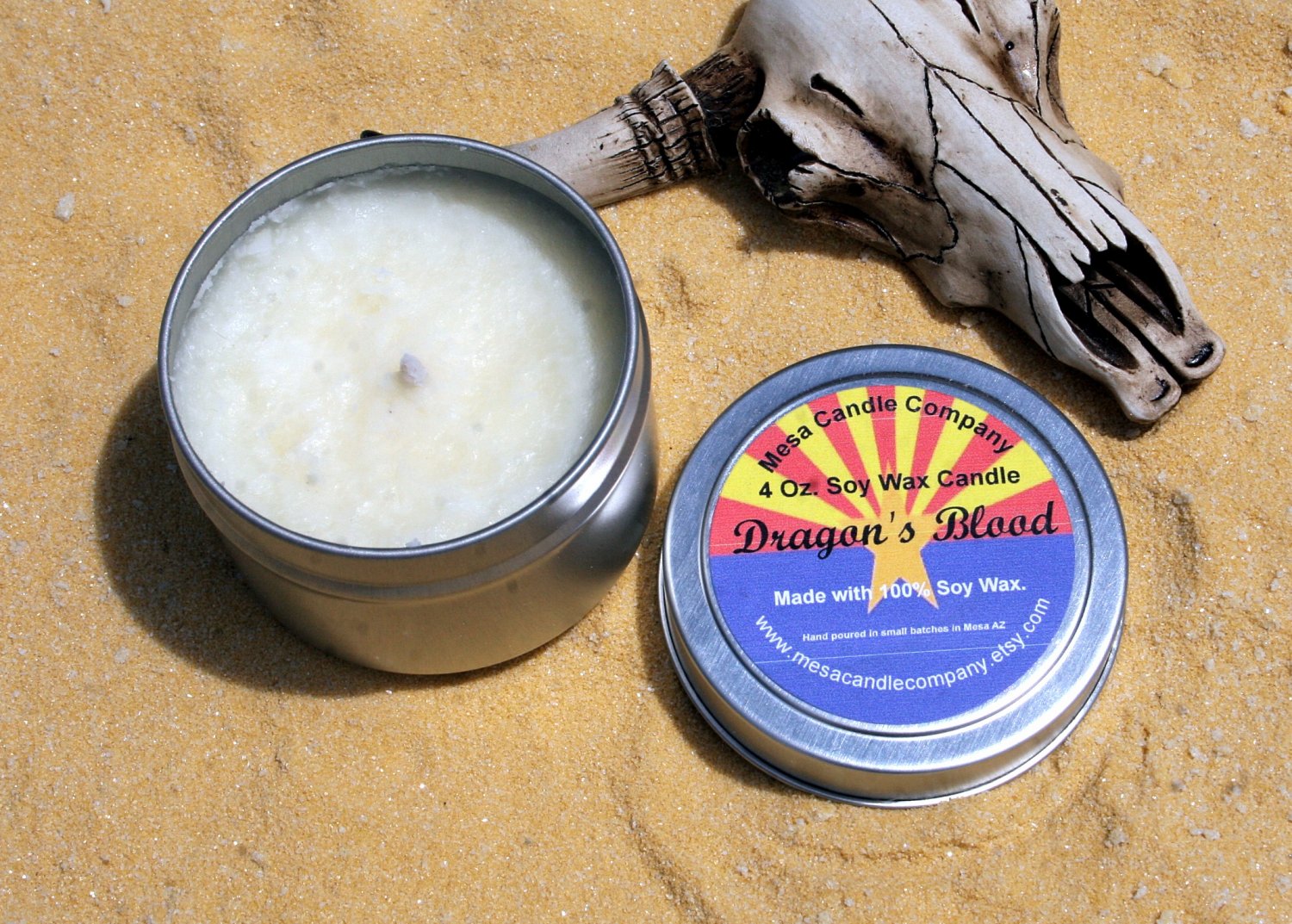 Dragon's Blood Scented Soy Candle 4 Oz.