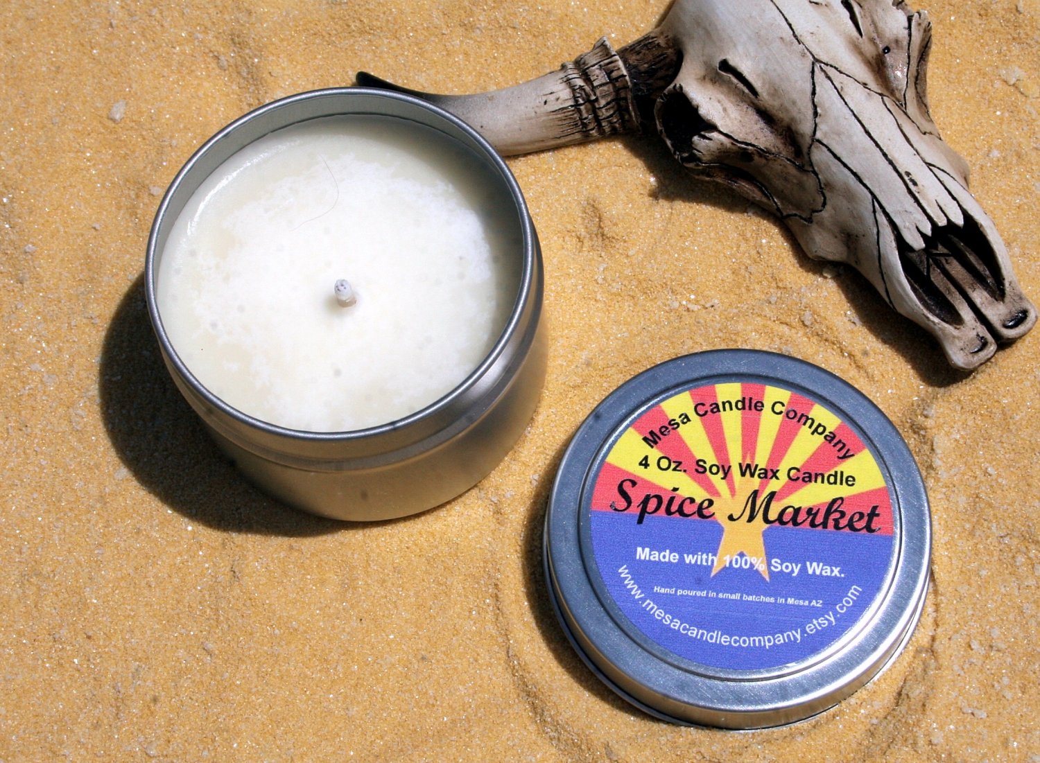 Spice Market Scented Soy Candle 4 Oz.