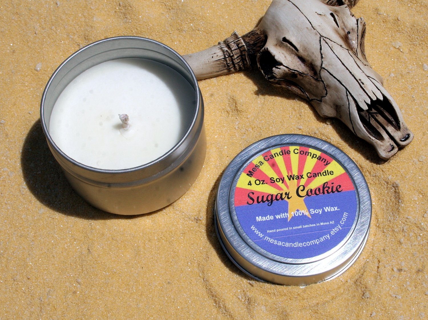 Sugar Cookie Scented Soy Candle 4 Oz.