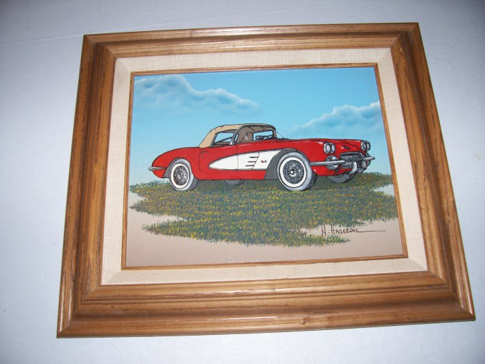 Corvette Painting by H. Hargrove