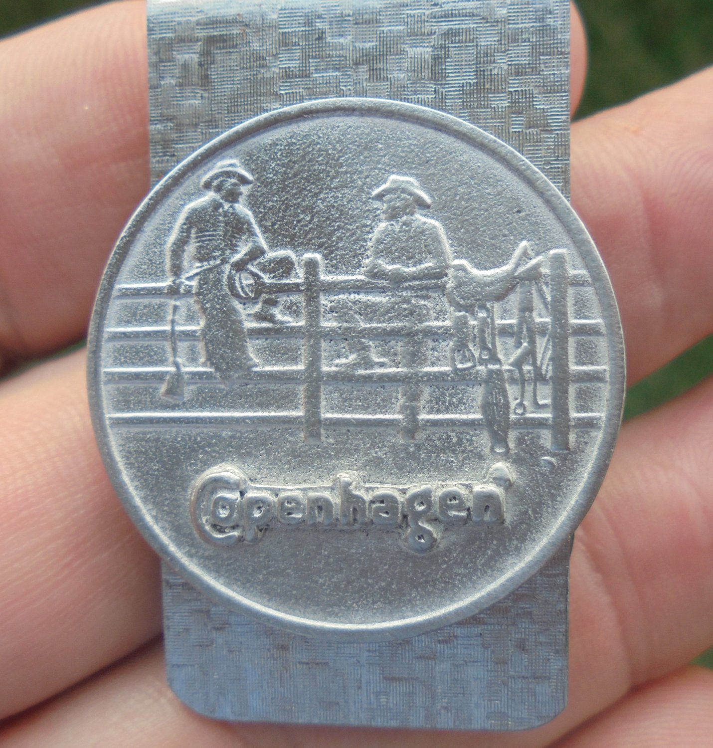 COPENHAGEN 2-COWBOYS ON FENCE MONEY CLIP