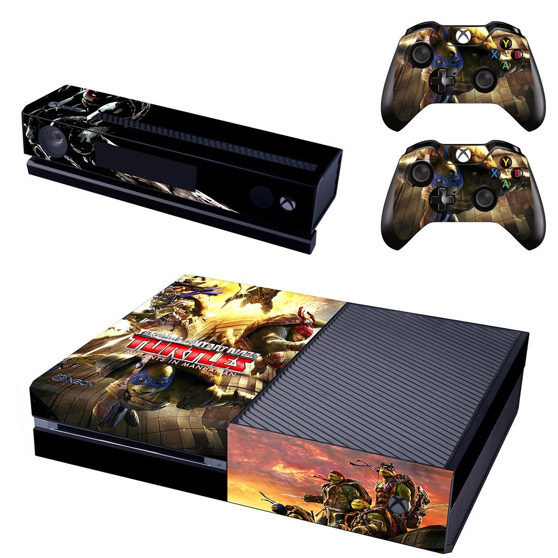 Teenage Mutant Ninja Turtles skin decal for Xbox one console and 2 controllers