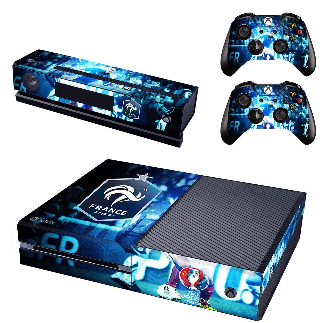 Euro2016 France skin decal for Xbox one console and 2 controllers