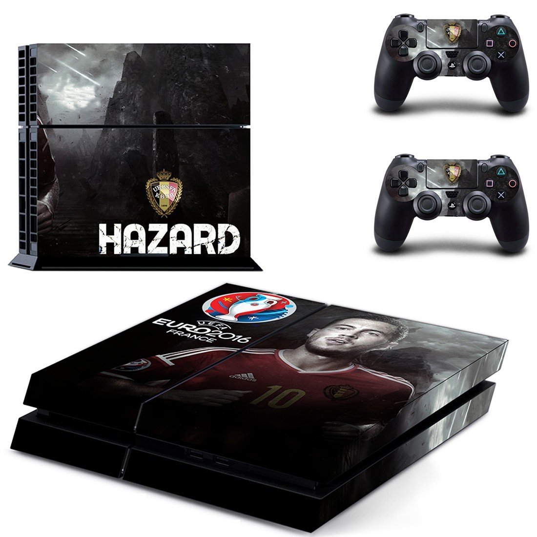 belgium national football team ps4 skin decal for console and controllers