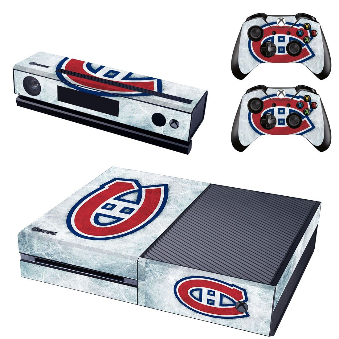 nashville predators vs montreal canadiensl skin decal for Xbox one console and controllers