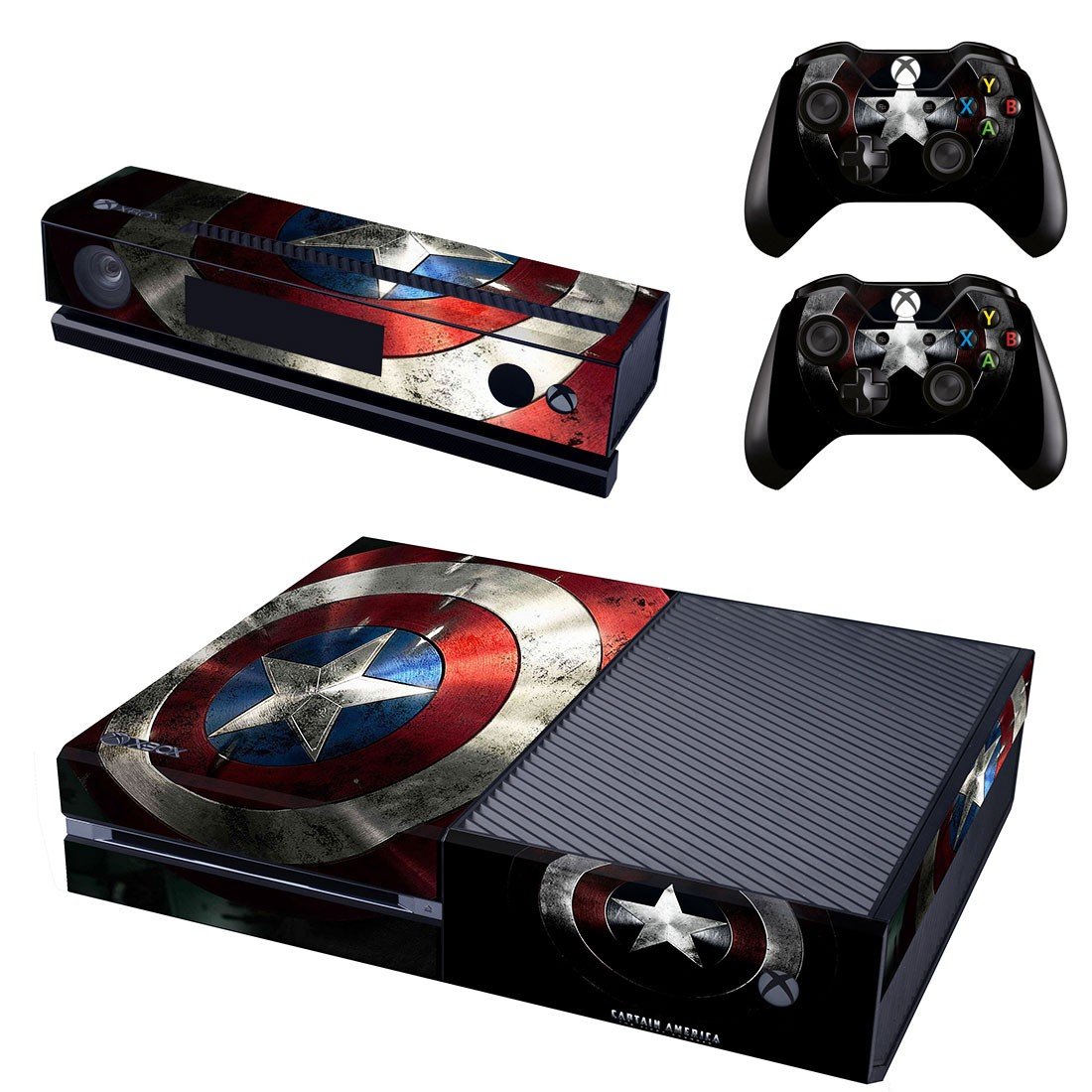 captain america skin decal for Xbox one console and controllers