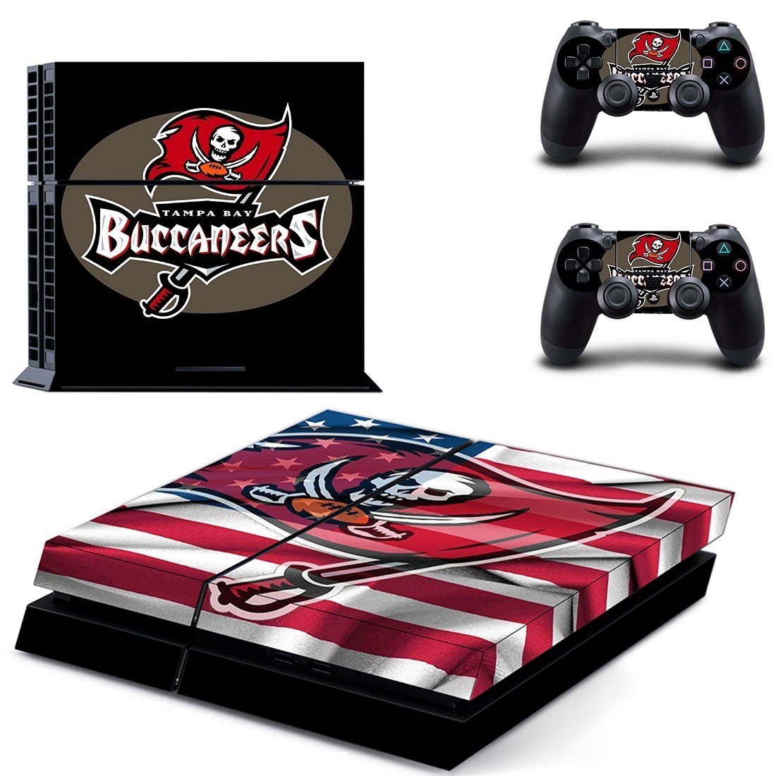 tampa bay buccaneers ps4 skin decal for console and controllers