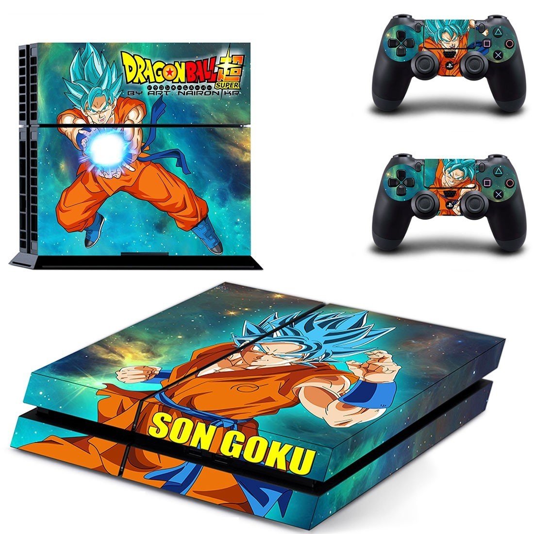 dragon ball super ps4 skin decal for console and controllers