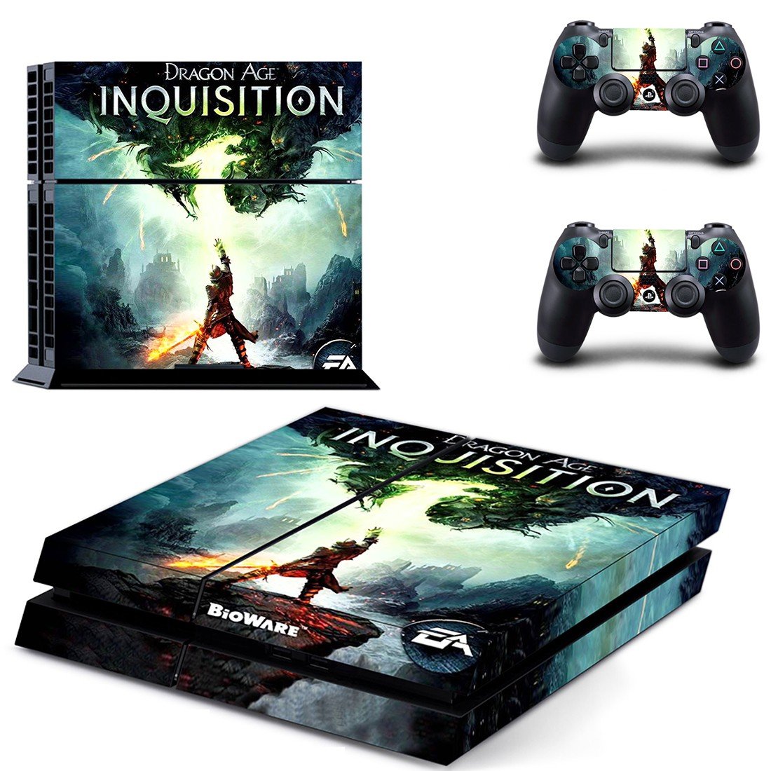 dragon age inquisition ps4 skin decal for console and controllers