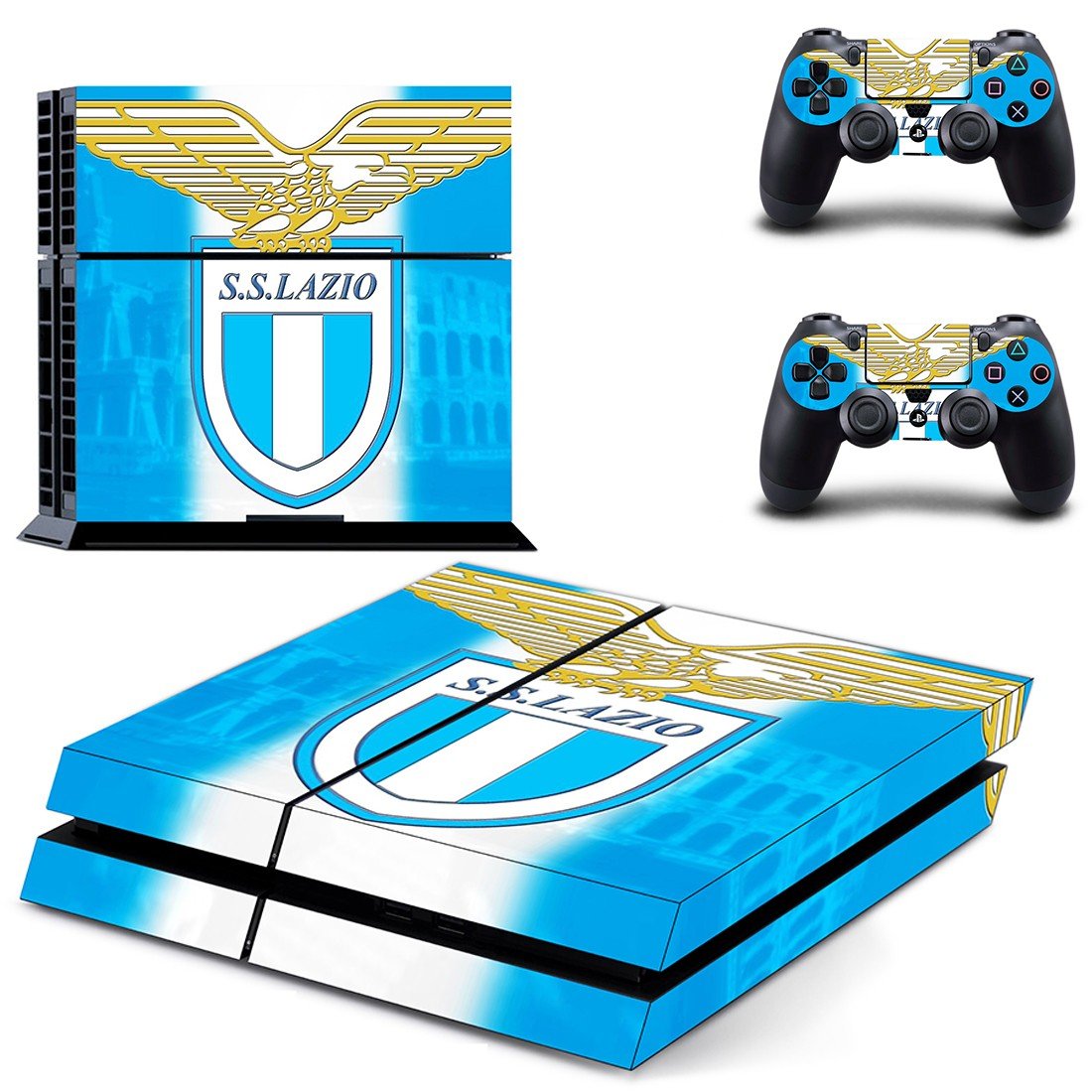s.s. lazio ps4 skin decal for console and controllers