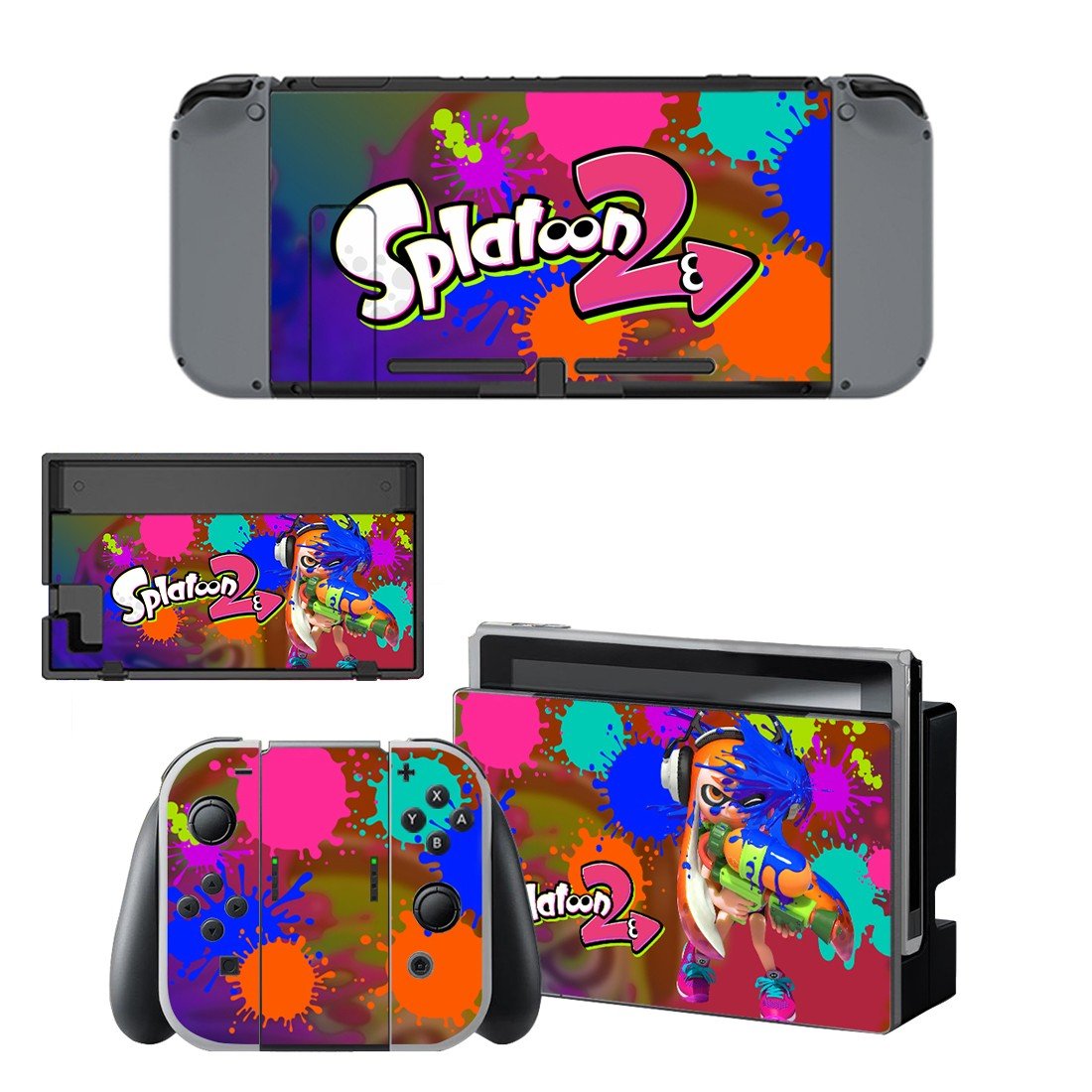 Splatoon decal for Nintendo switch console sticker skin