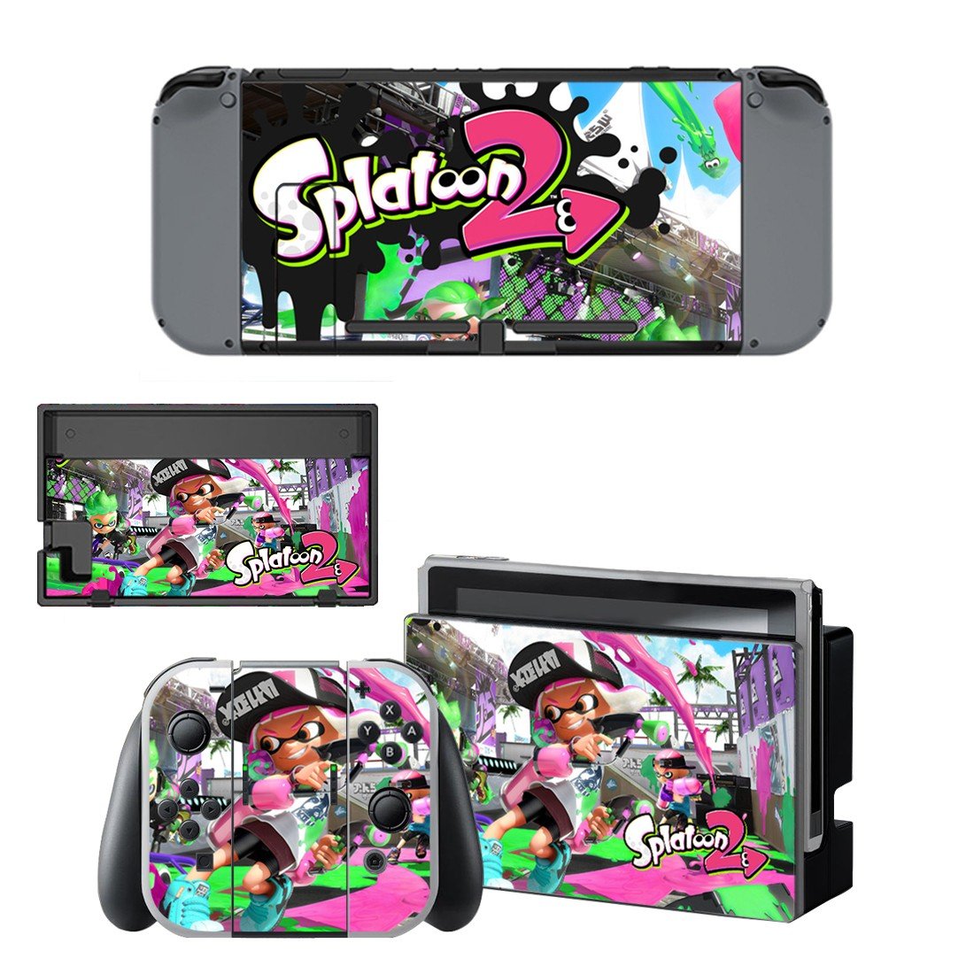 Splatoon decal for Nintendo switch console sticker skin