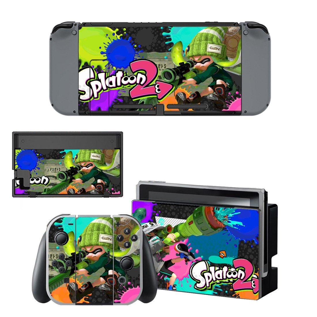 Splatoon decal for Nintendo switch console sticker skin