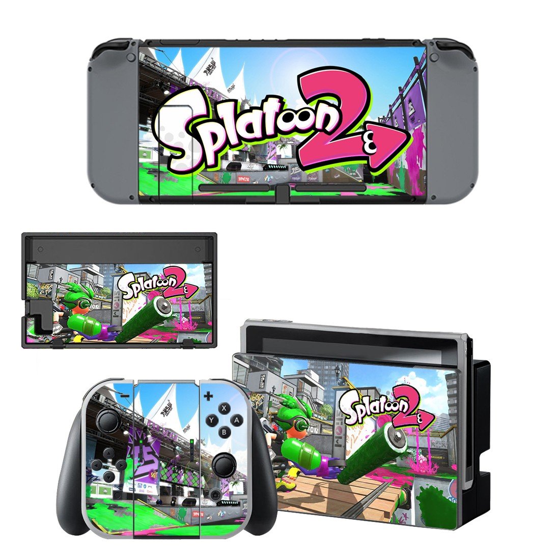 Splatoon decal for Nintendo switch console sticker skin