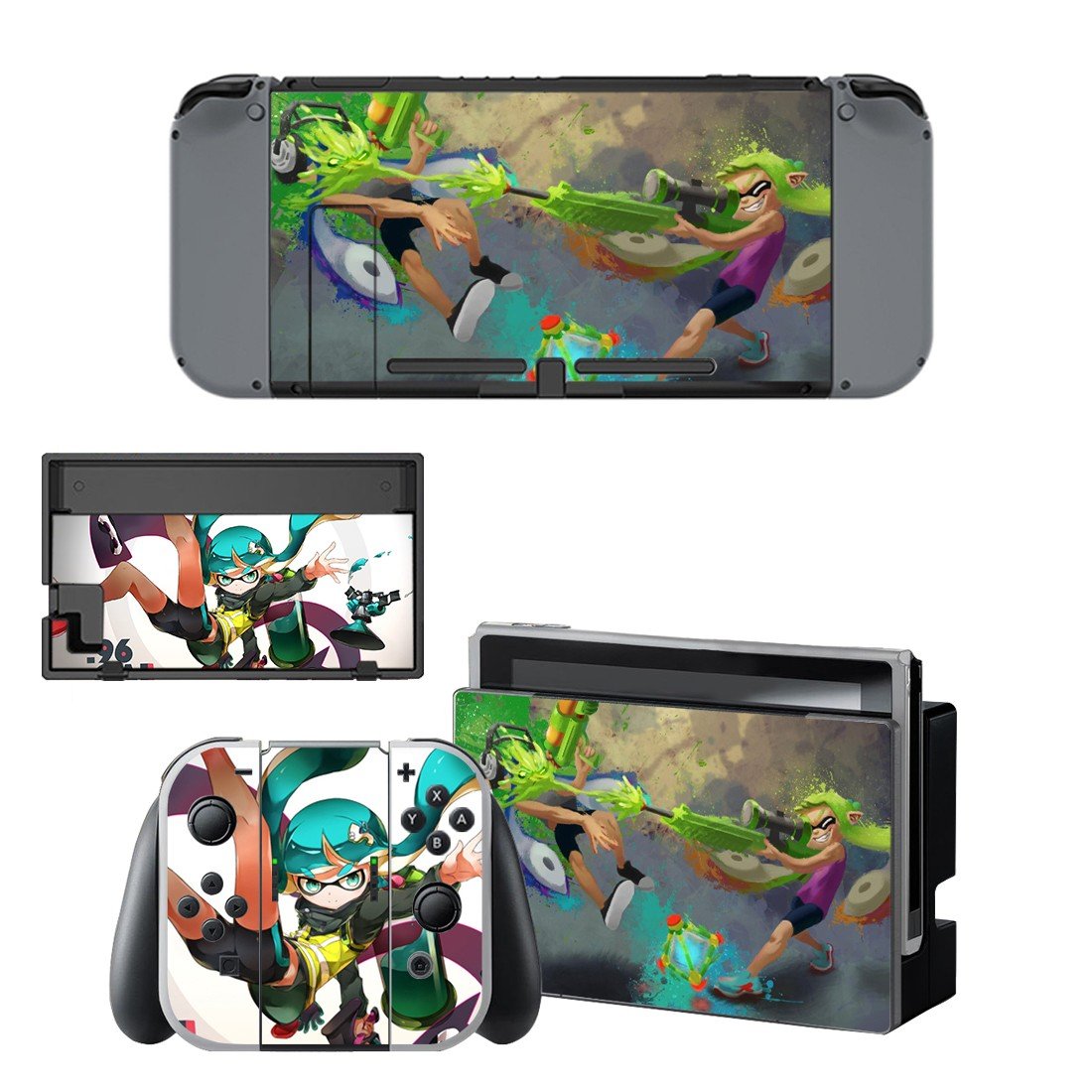 Splatoon decal for Nintendo switch console sticker skin