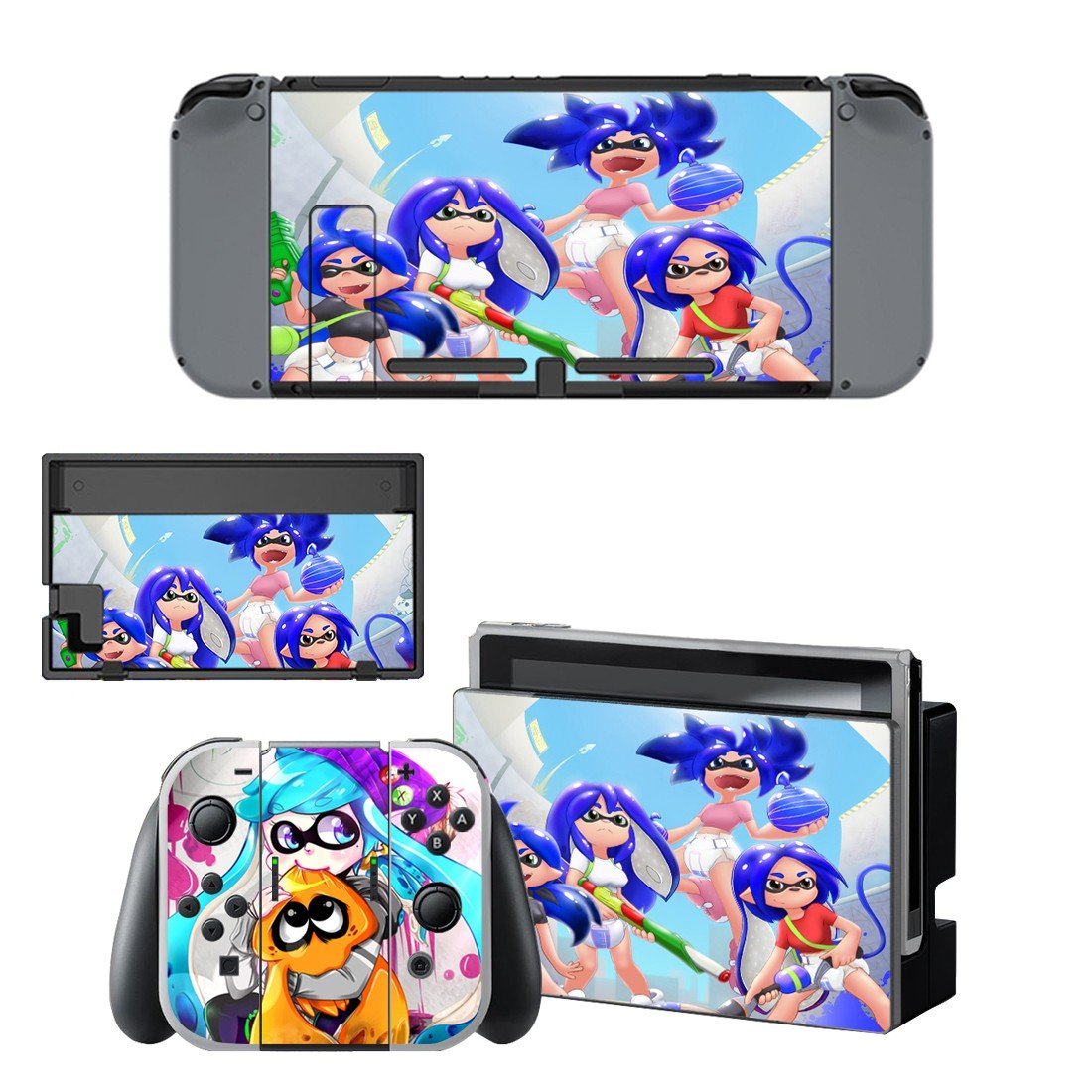 Splatoon decal for Nintendo switch console sticker skin