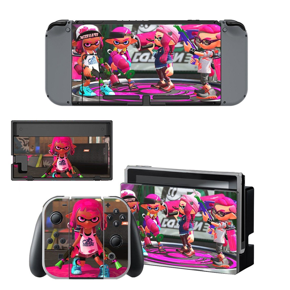 Splatoon decal for Nintendo switch console sticker skin