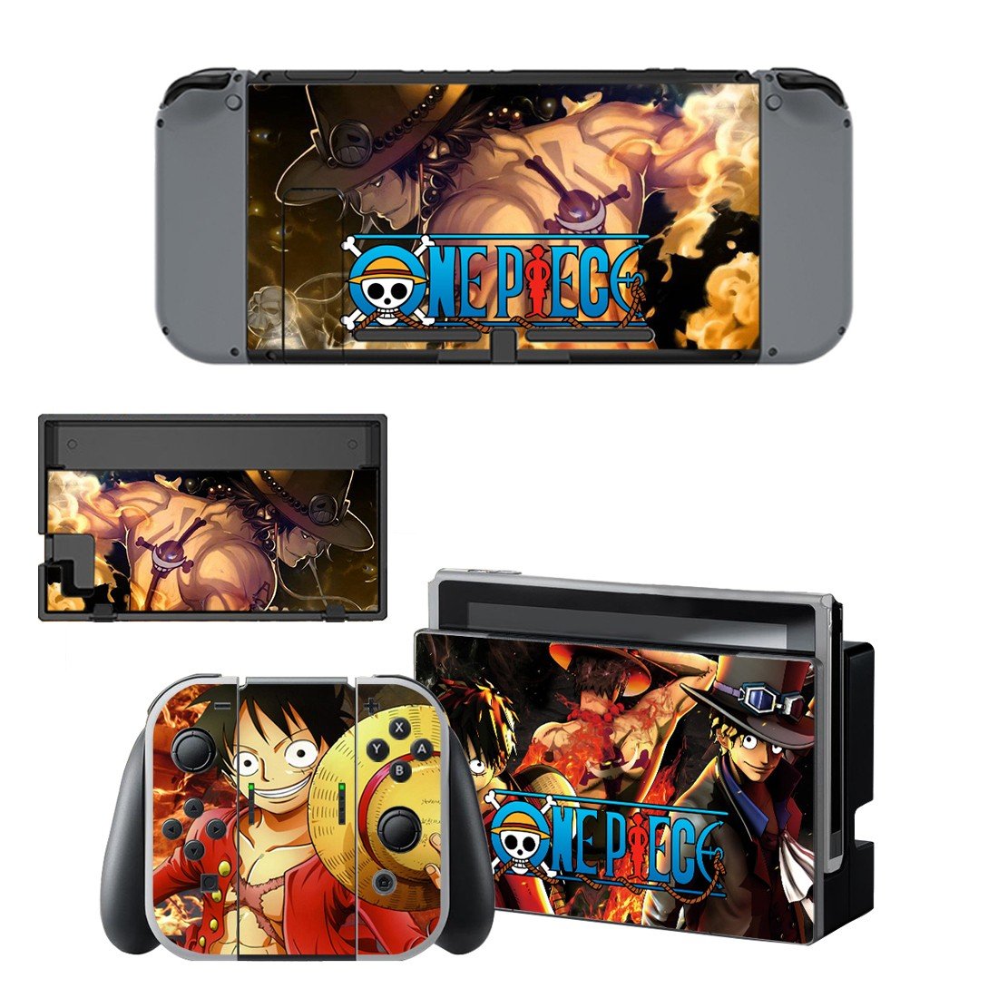 One Piece decal for Nintendo switch console sticker skin