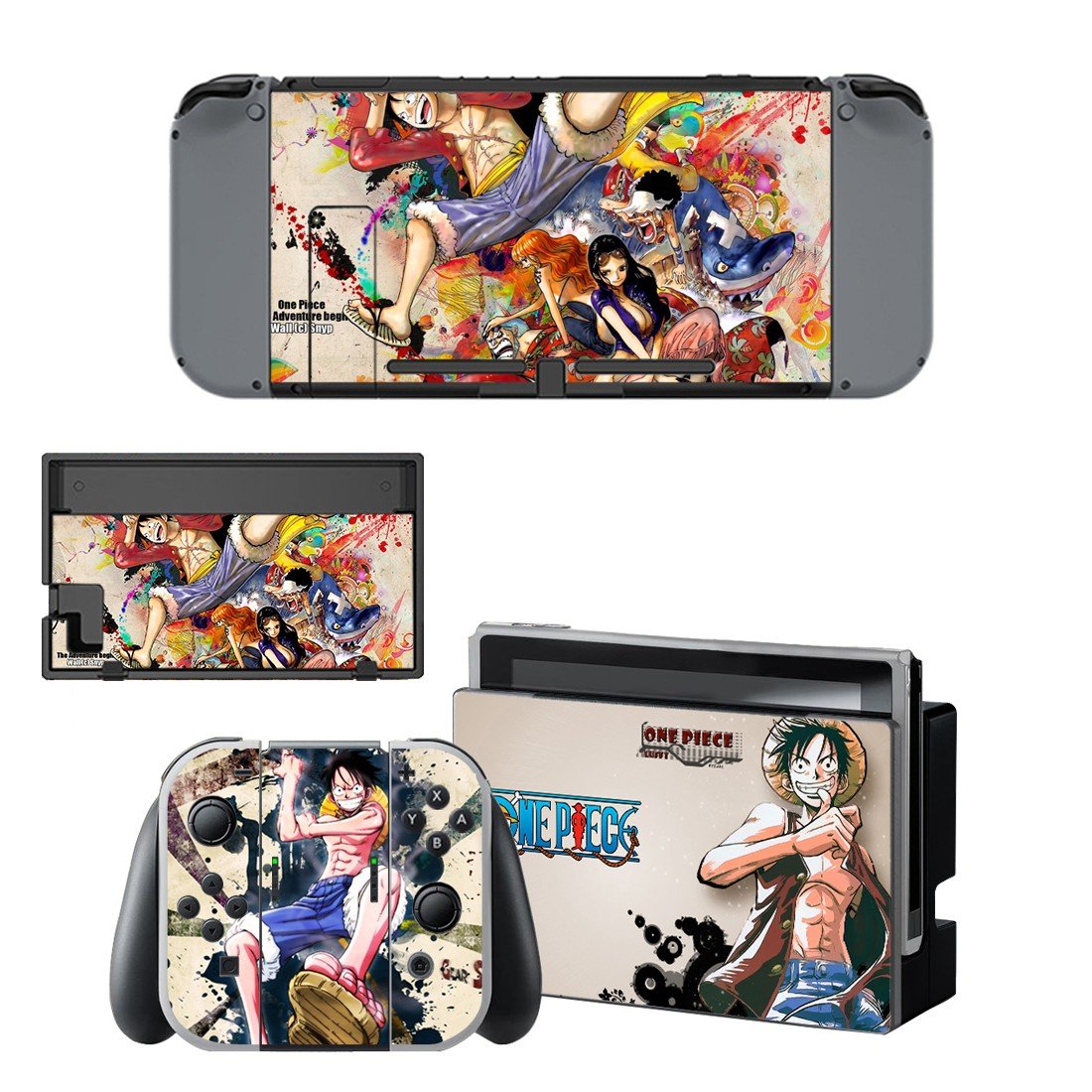 One Piece decal for Nintendo switch console sticker skin