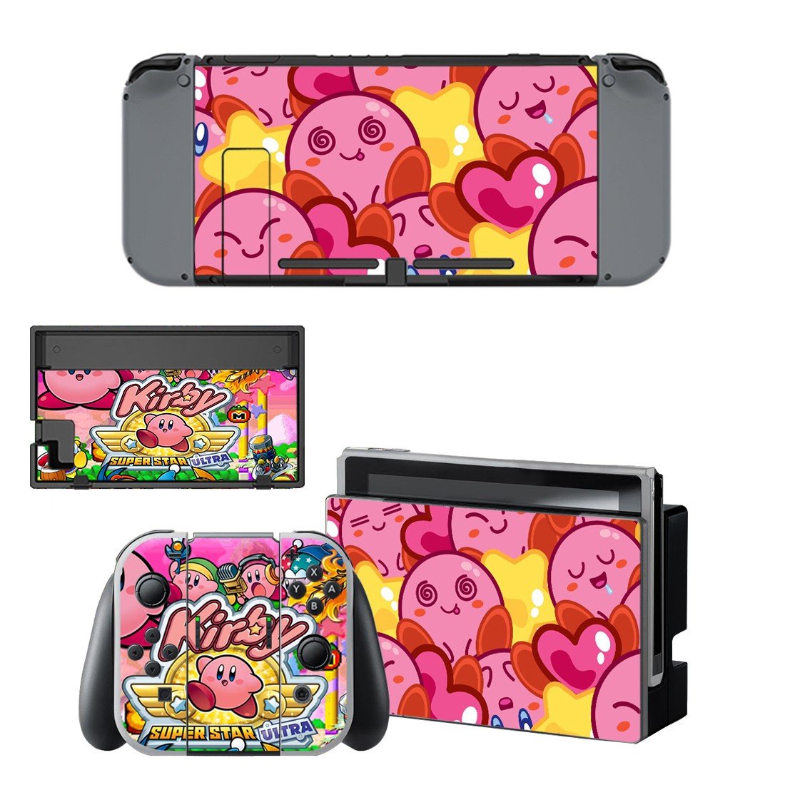 Kirby decal for Nintendo switch console sticker skin