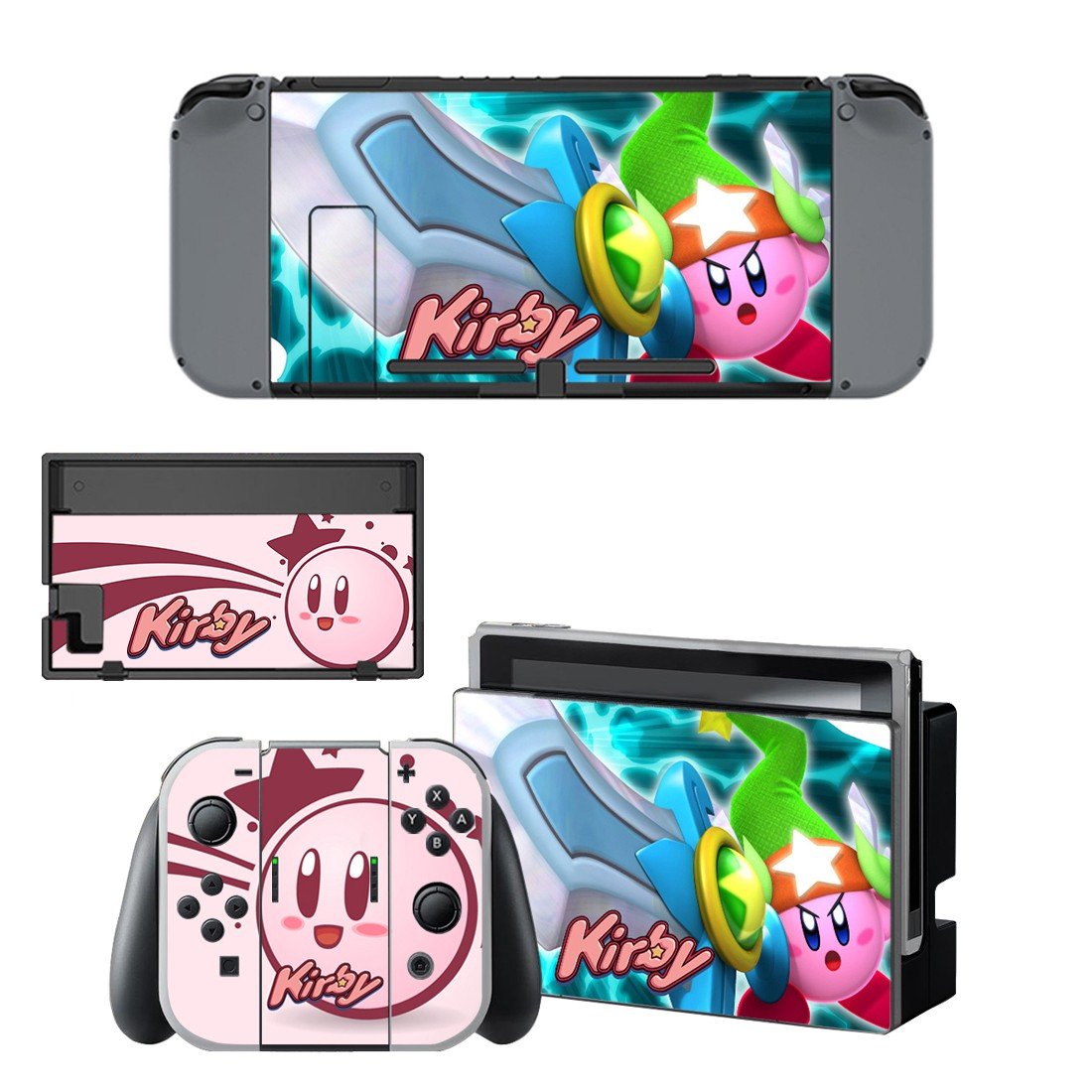 Kirby decal for Nintendo switch console sticker skin