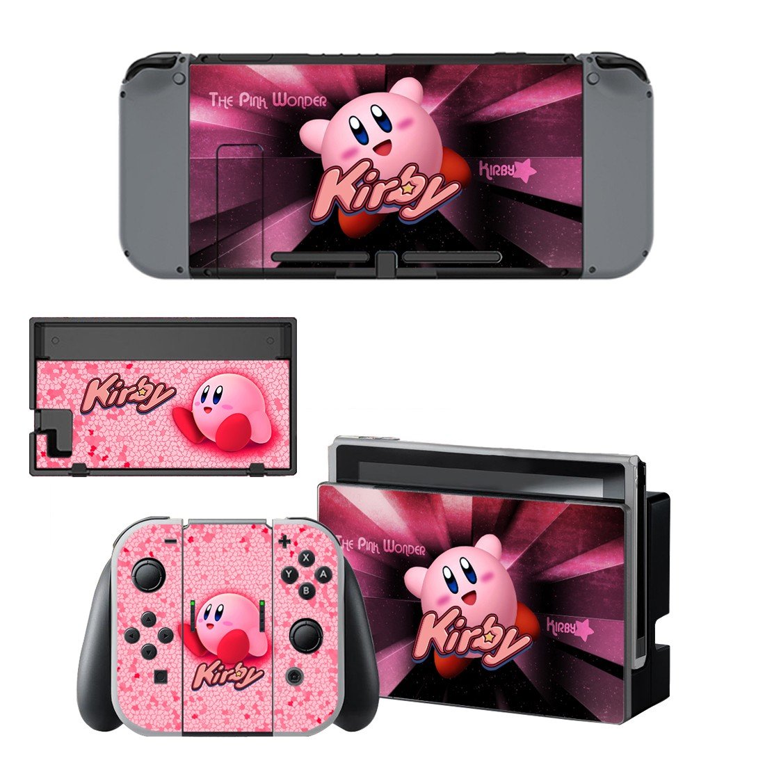 Kirby decal for Nintendo switch console sticker skin
