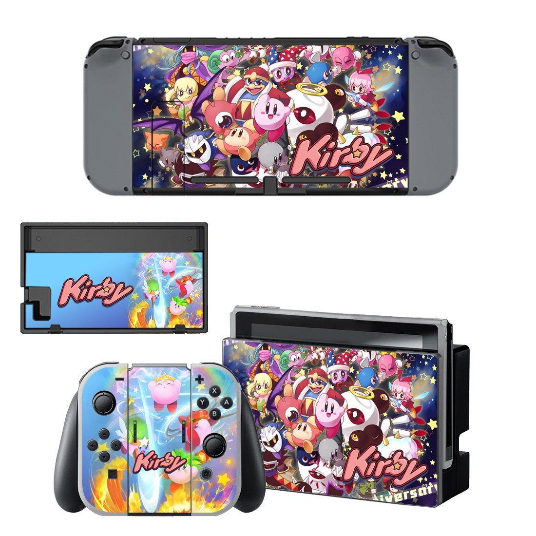 Kirby decal for Nintendo switch console sticker skin