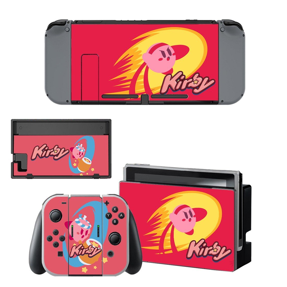 Kirby decal for Nintendo switch console sticker skin
