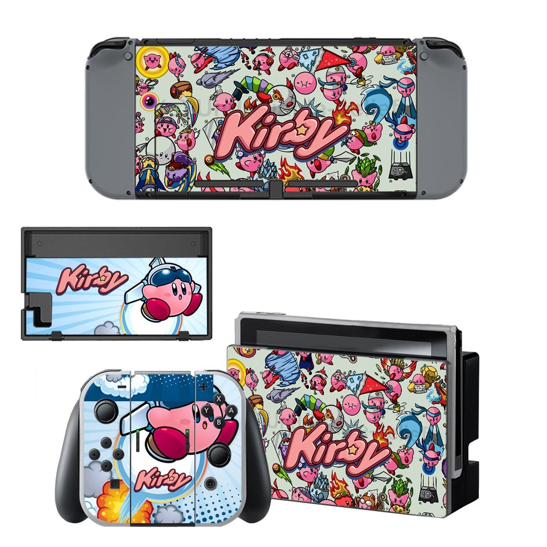 Kirby decal for Nintendo switch console sticker skin