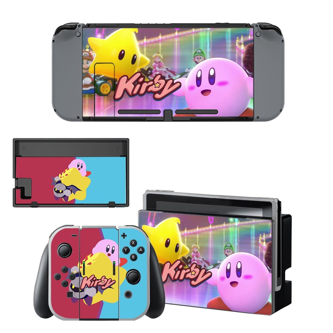 Kirby decal for Nintendo switch console sticker skin