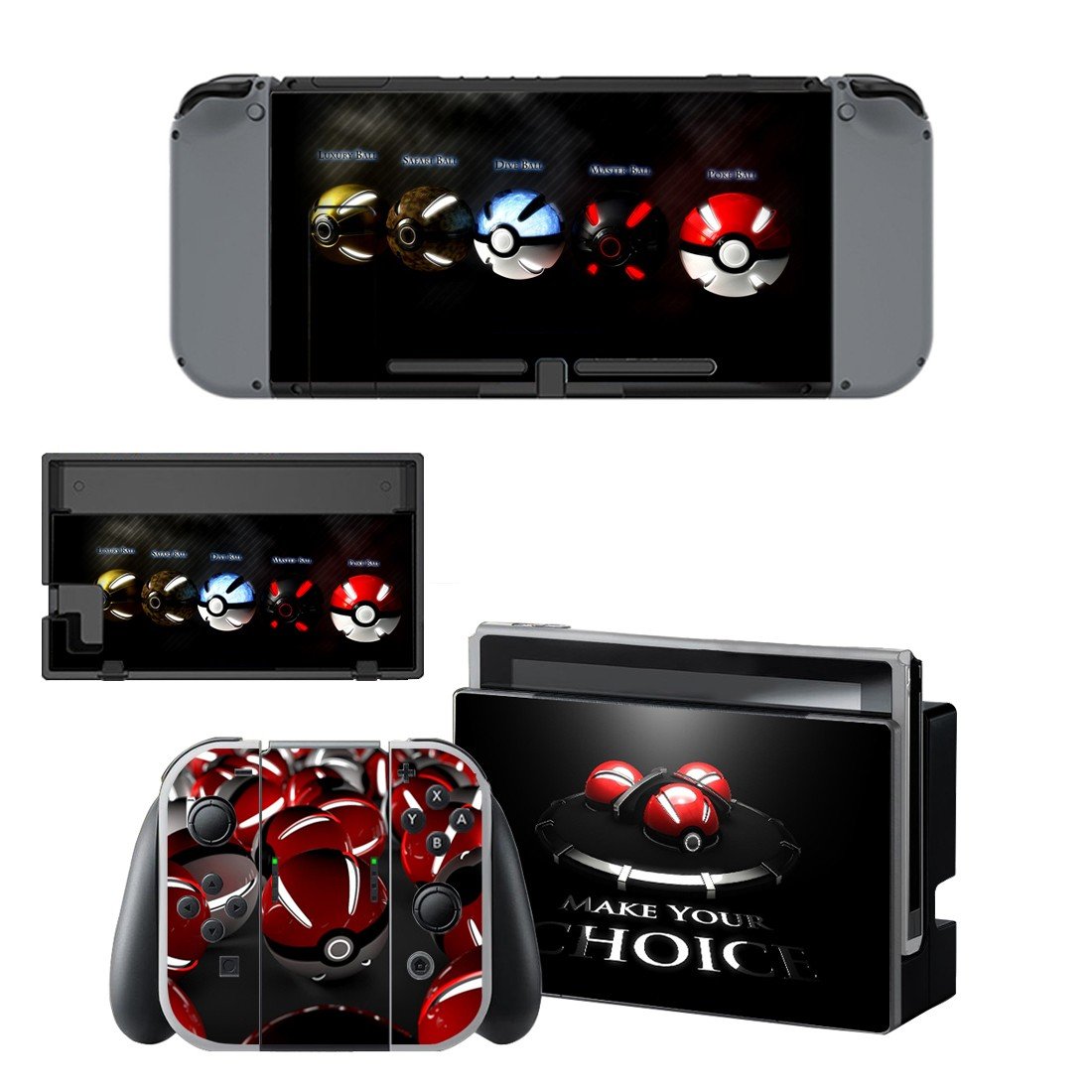 Pokemon decal for Nintendo switch console sticker skin