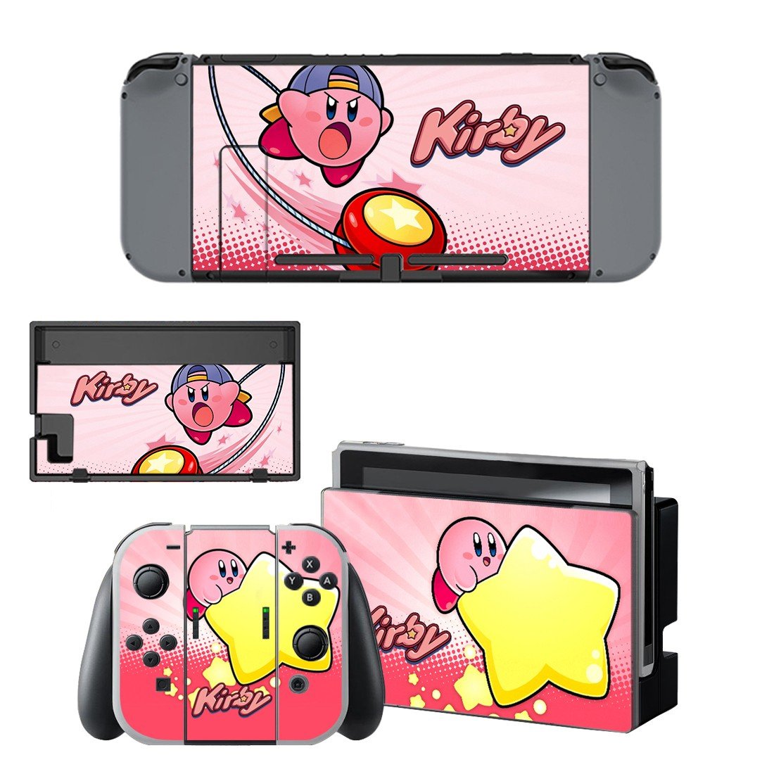 Kirby decal for Nintendo switch console sticker skin