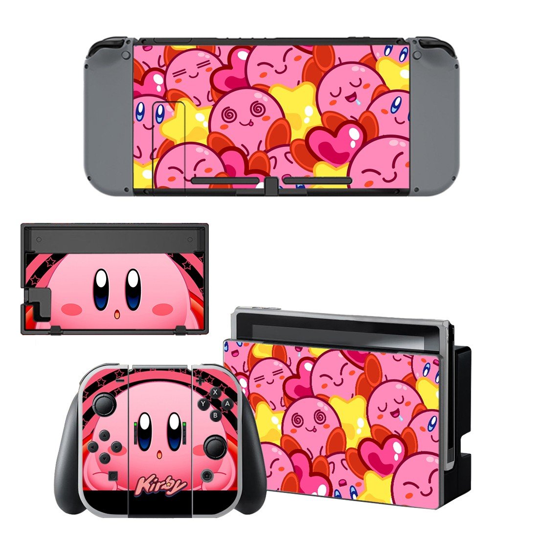 Kirby decal for Nintendo switch console sticker skin