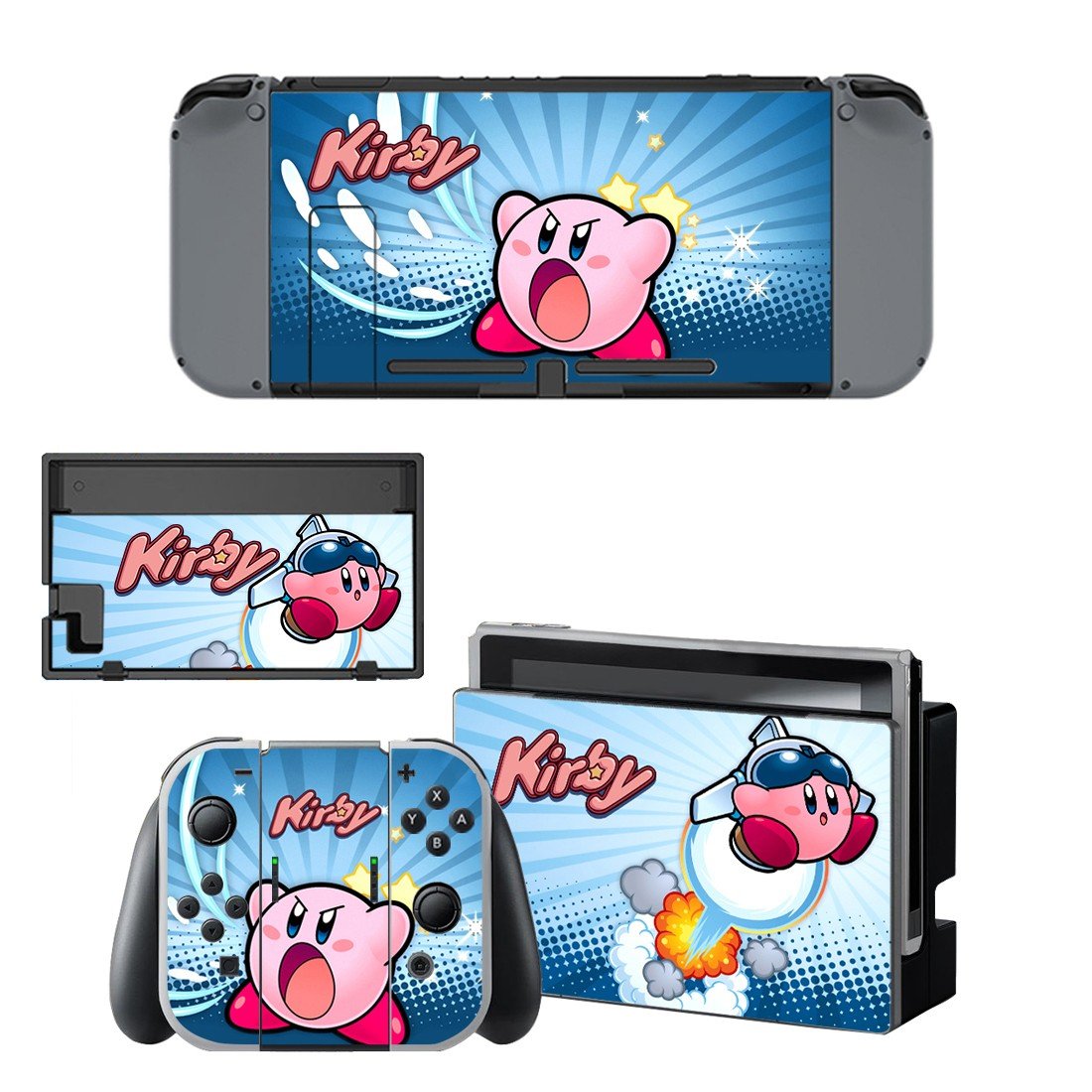 Kirby decal for Nintendo switch console sticker skin