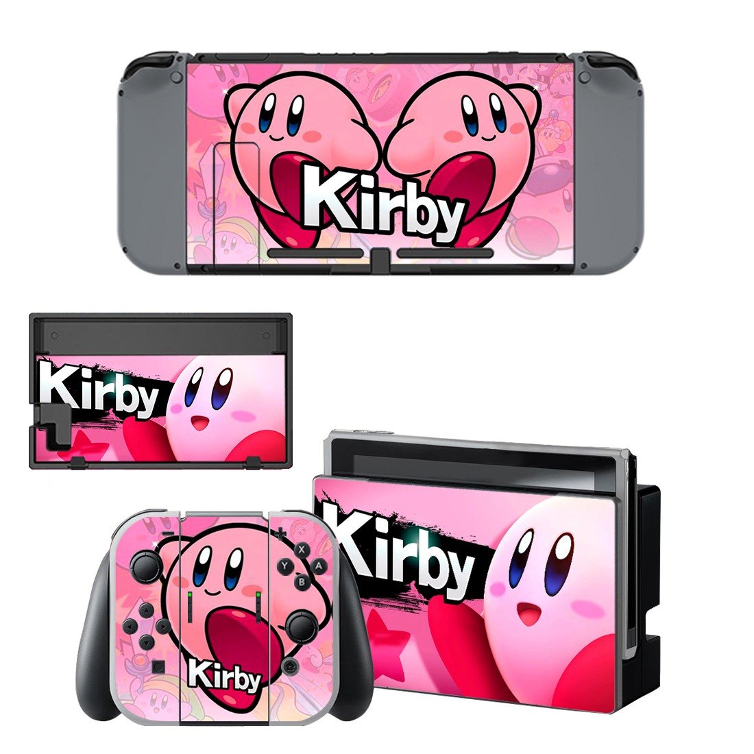 Kirby decal for Nintendo switch console sticker skin