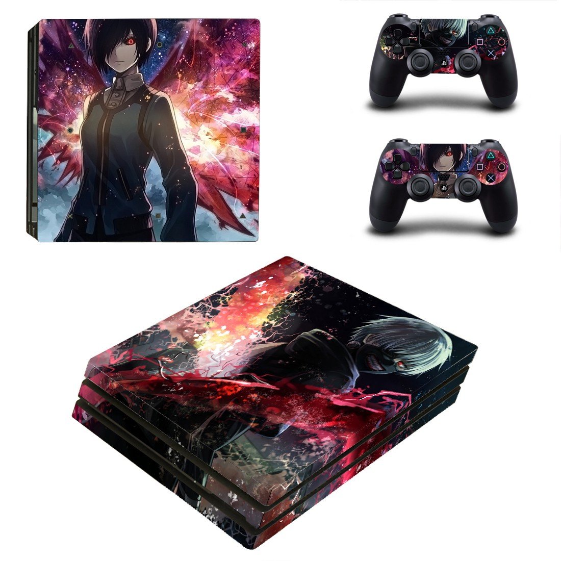 Tokyo Ghoul ps4 pro skin decal for console and controllers