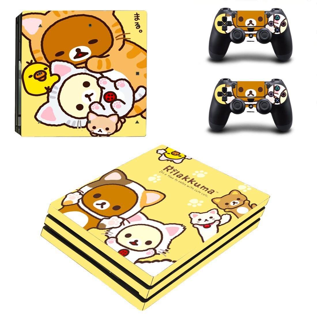 Rilakkuma meets honey ps4 pro skin decal for console and controllers