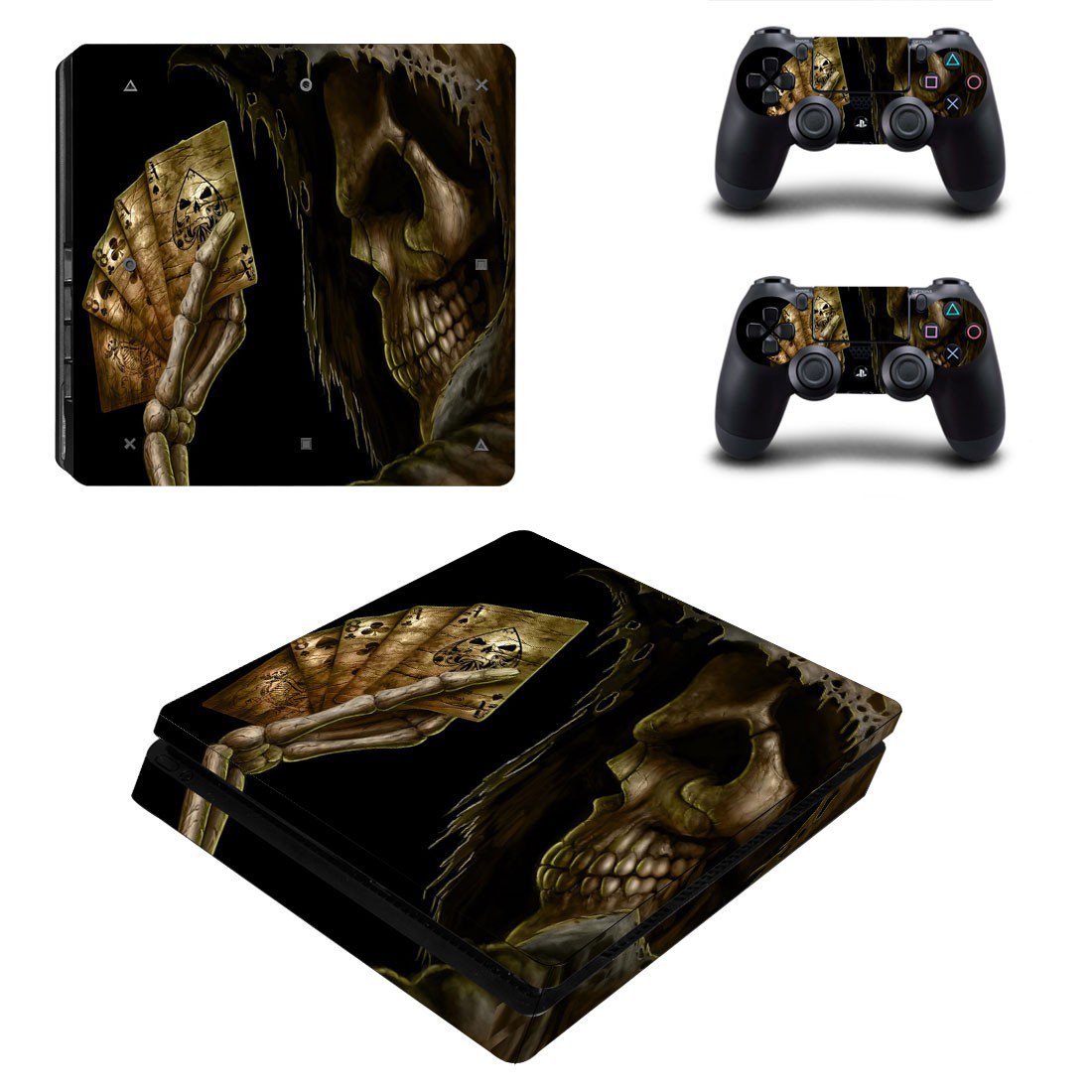 Depths Of Hell Animated ps4 slim edition skin decal for console and controllers