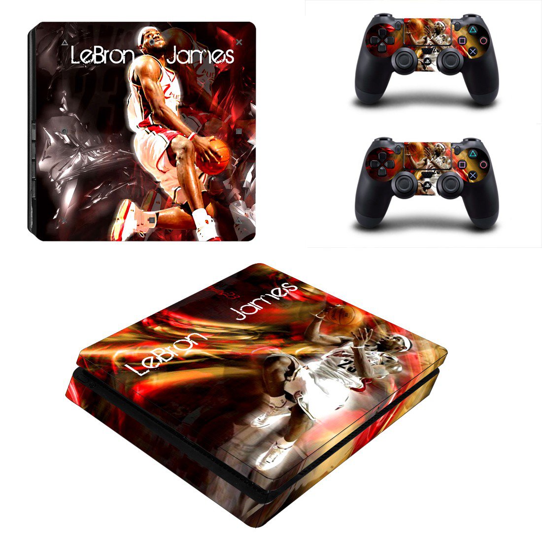 Lebron James ps4 slim edition skin decal for console and controllers
