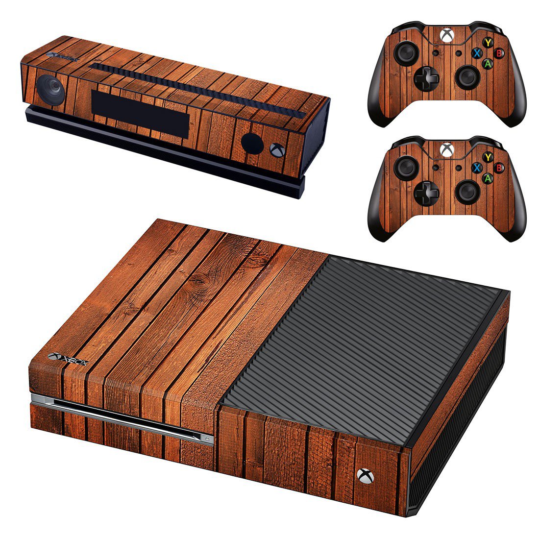Wooden Board skin decal for Xbox one console and controllers