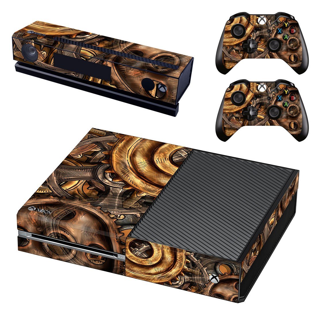 Copper Gears skin decal for Xbox one console and controllers