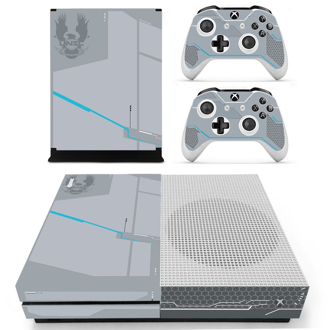 United Nations space command skin decal for Xbox one S console and controllers