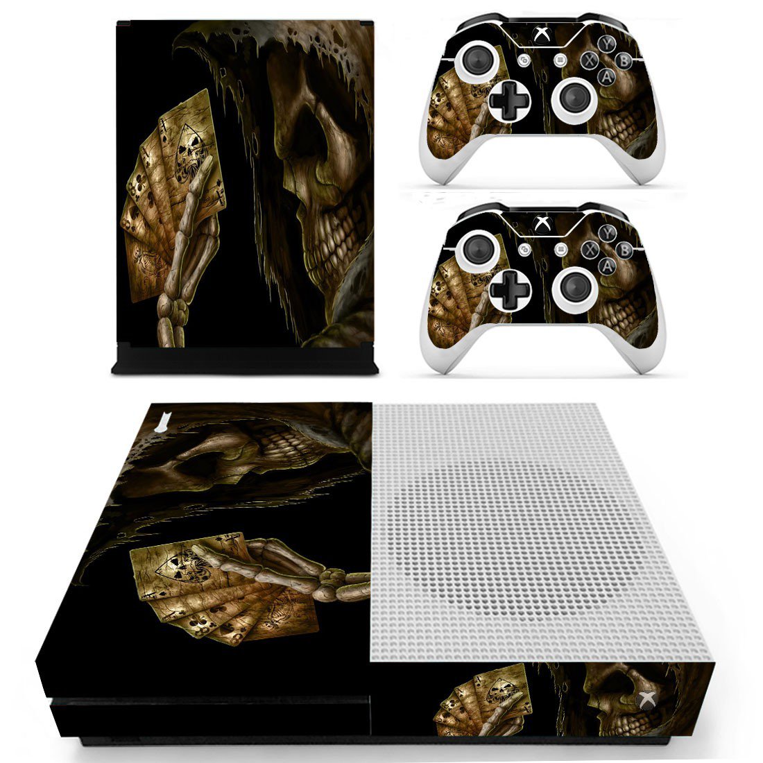 Depths Of Hell Animated skin decal for Xbox one S console and controllers