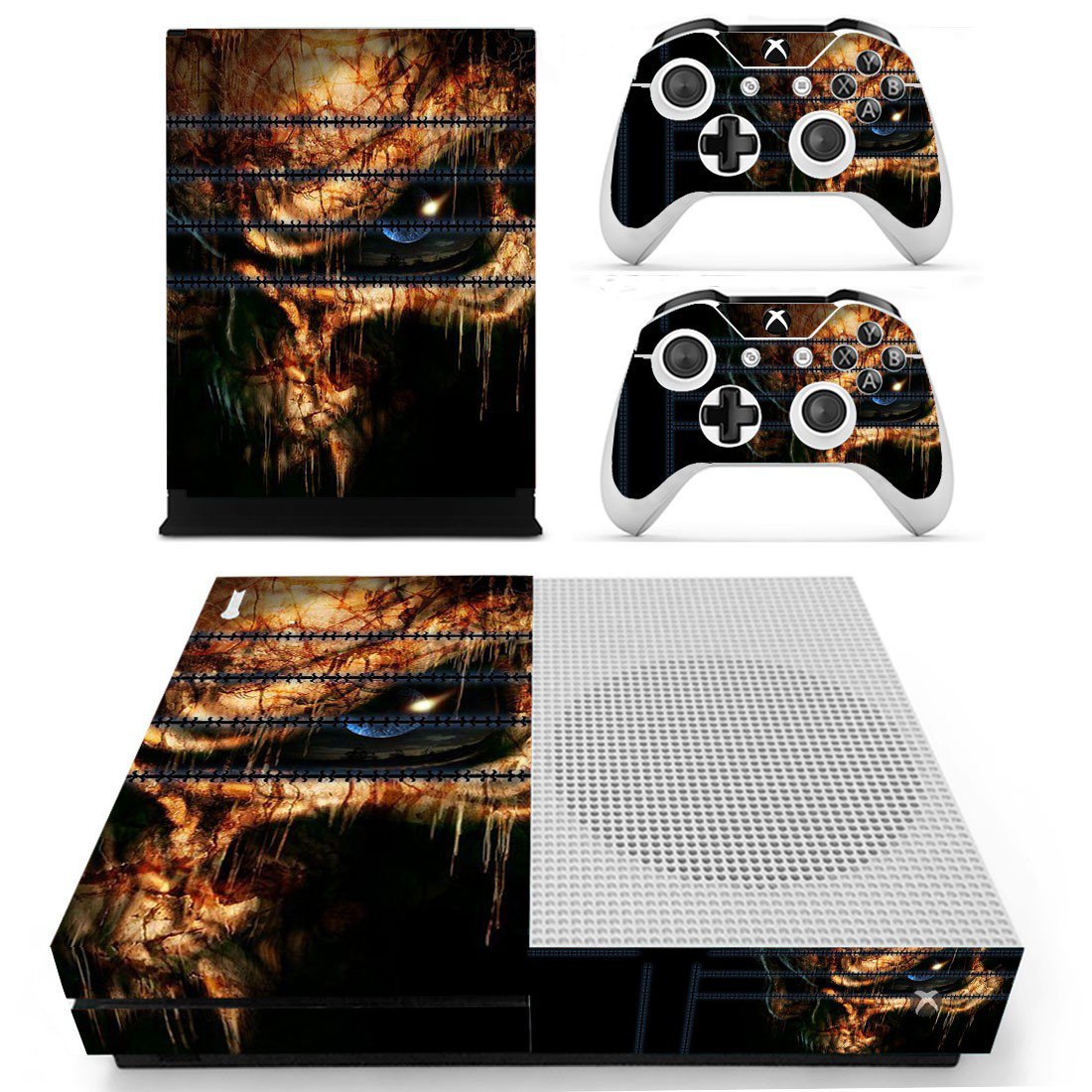 Predator skin decal for Xbox one S console and controllers