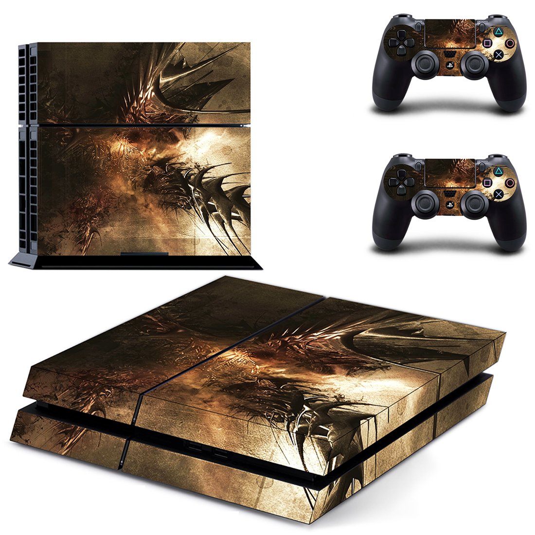 Dry Tree Brance skin decal for PS4 PlayStation 4 console and 2 controllers
