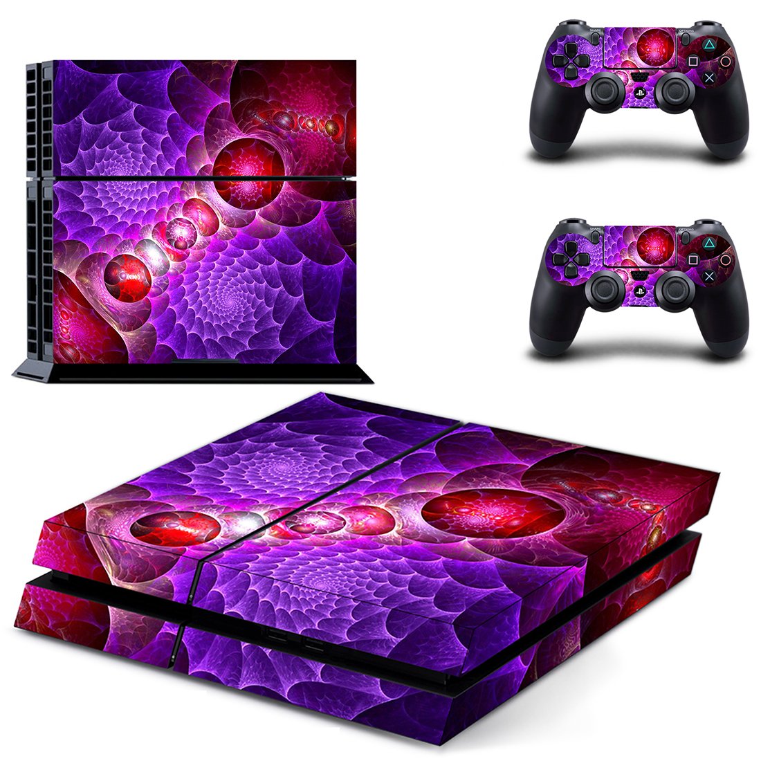 Spiral Ball skin decal for PS4 PlayStation 4 console and 2 controllers