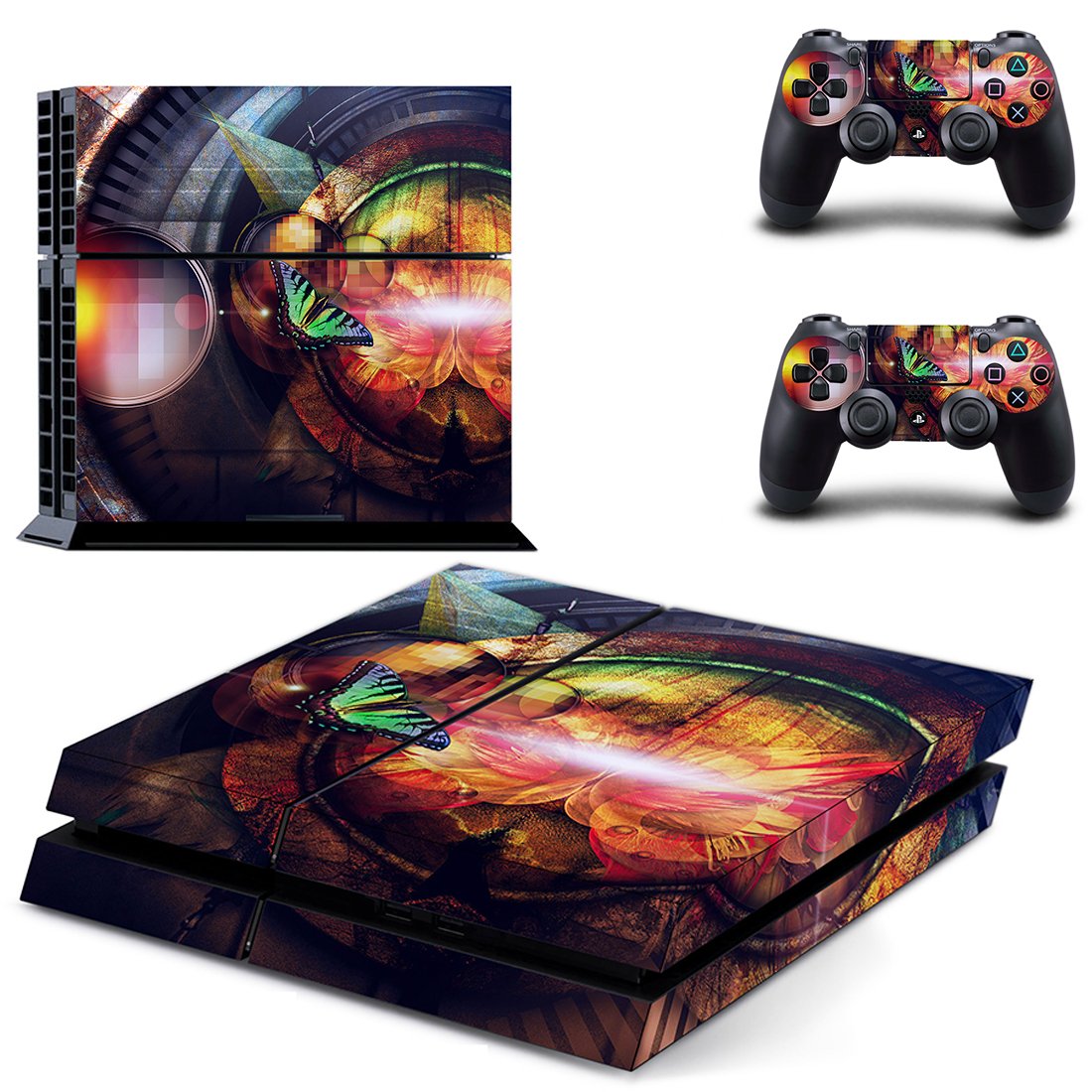 New Technology skin decal for PS4 PlayStation 4 console and 2 controllers